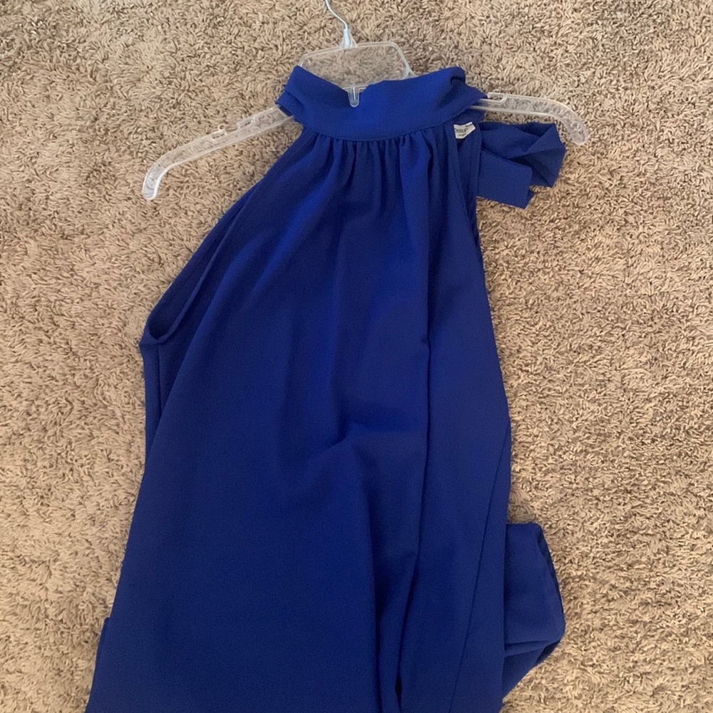 Blue Halter Dress
